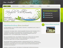 Tablet Screenshot of haus-auenland.de